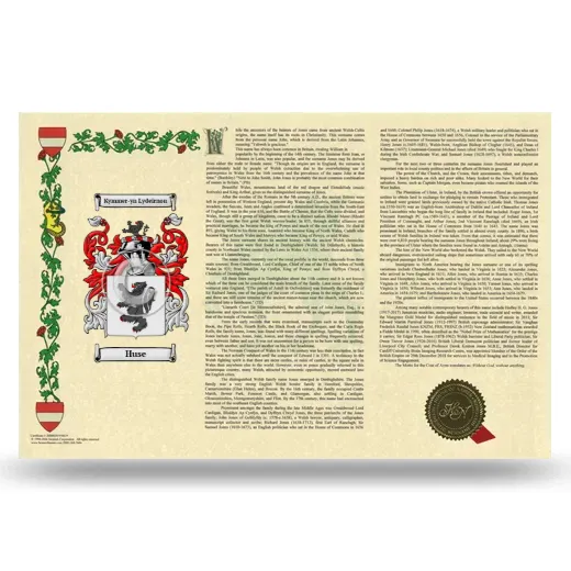 Huse Armorial History Landscape Style