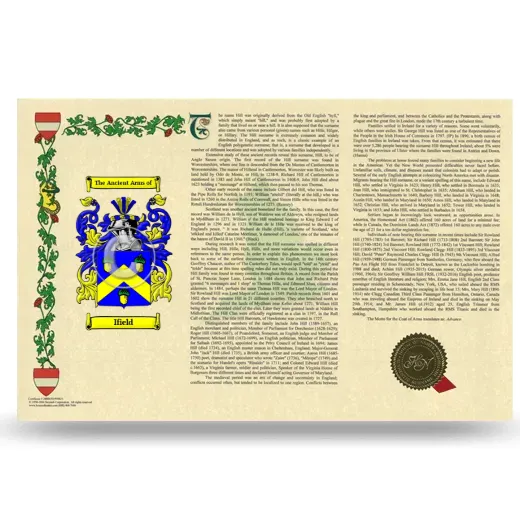 Ifield Armorial History Landscape Style