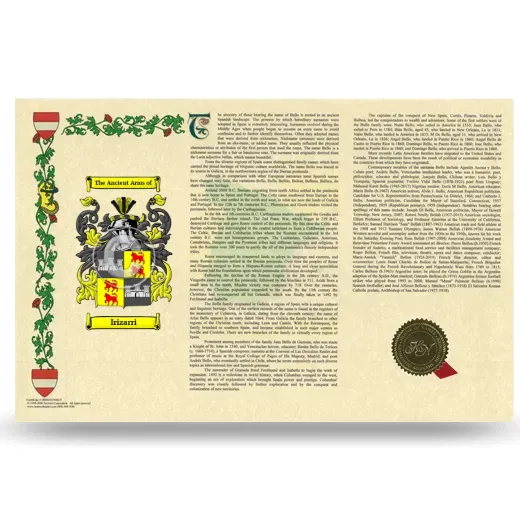 Irizarri Armorial History Landscape Style