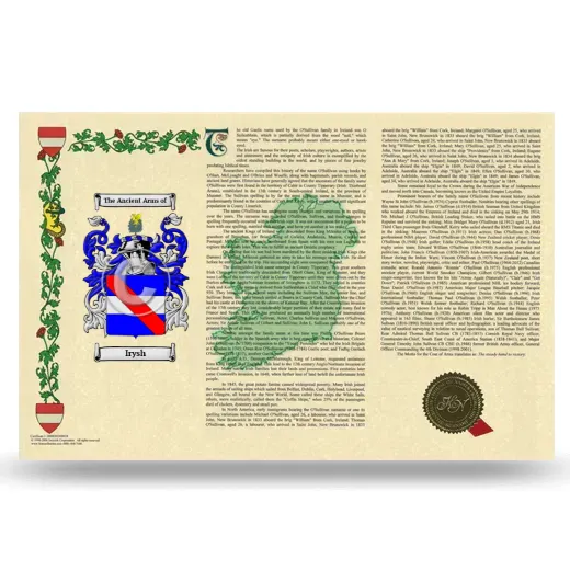 Irysh Armorial History Landscape Style