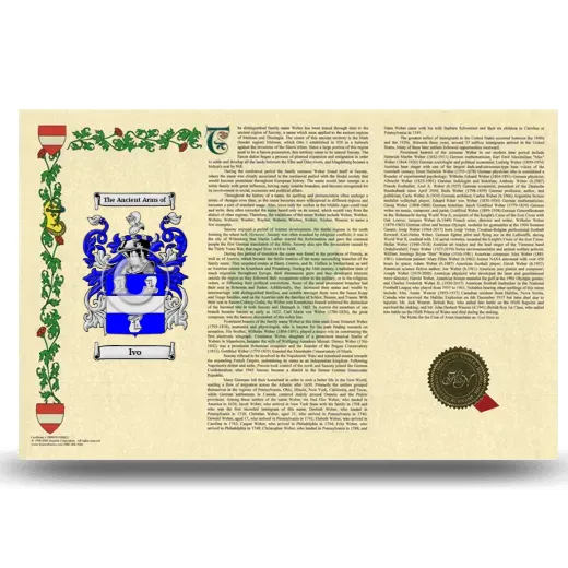 Ivo Armorial History Landscape Style
