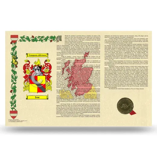 Ivor Armorial History Landscape Style