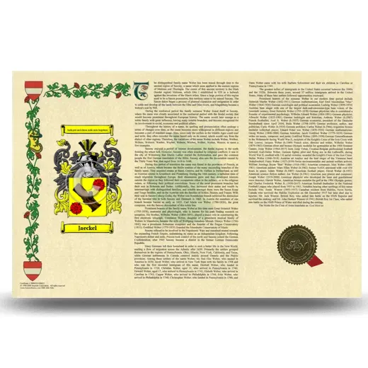 Jaeckel Armorial History Landscape Style