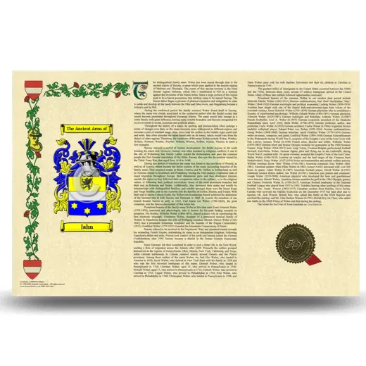Jahn Armorial History Landscape Style