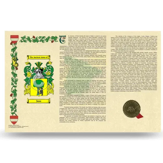 Jaso Armorial History Landscape Style