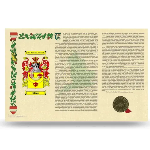 Jilling Armorial History Landscape Style