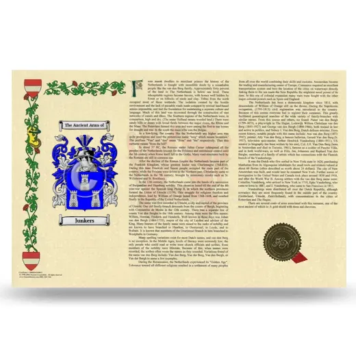 Junkers Armorial History Landscape Style