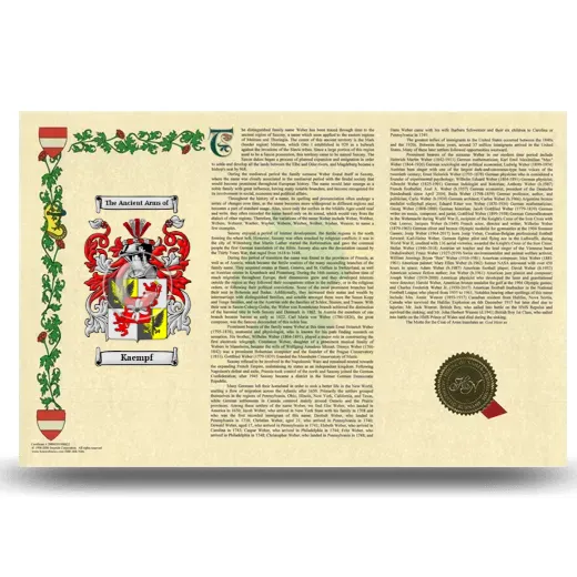 Kaempf Armorial History Landscape Style