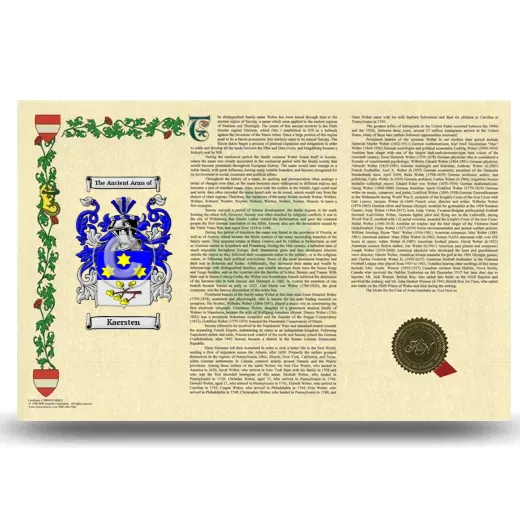 Kaersten Armorial History Landscape Style
