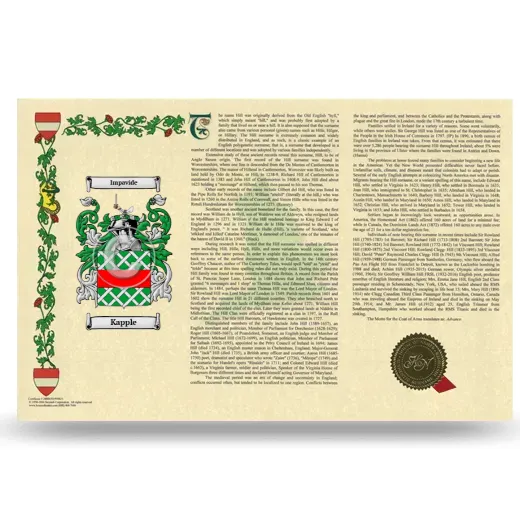 Kapple Armorial History Landscape Style