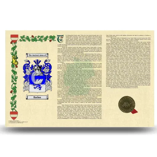 Karlan Armorial History Landscape Style