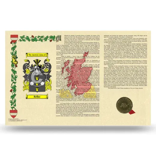 Kellar Armorial History Landscape Style