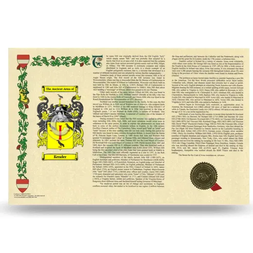 Kender Armorial History Landscape Style
