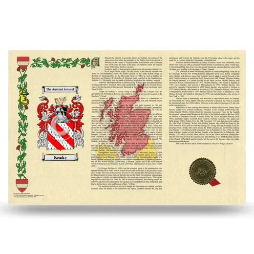 Kendry Armorial History Landscape Style