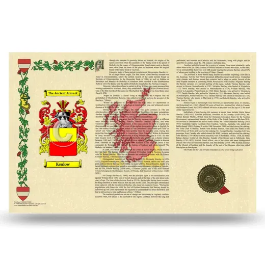 Kenlow Armorial History Landscape Style