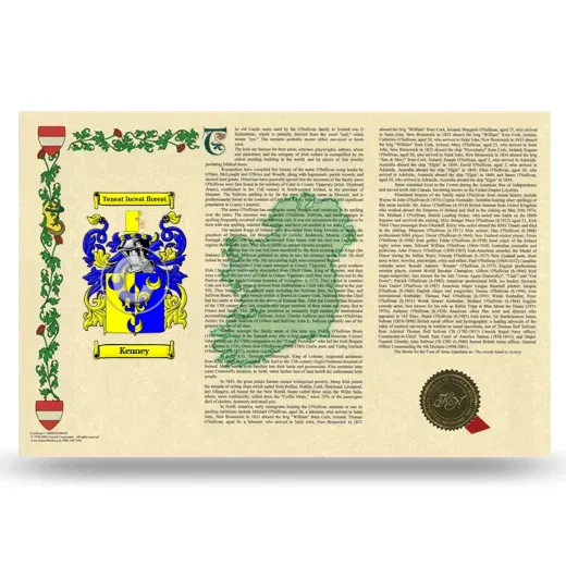 Kenney Armorial History Landscape Style
