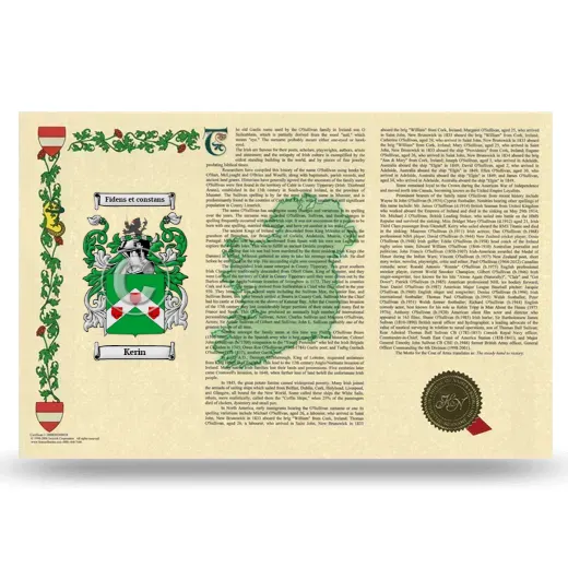 Kerin Armorial History Landscape Style