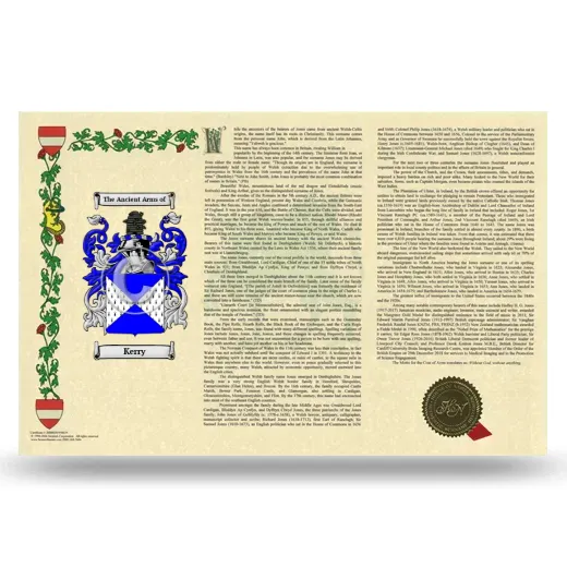 Kerry Armorial History Landscape Style
