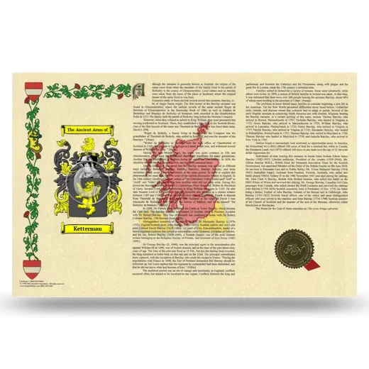 Ketterman Armorial History Landscape Style