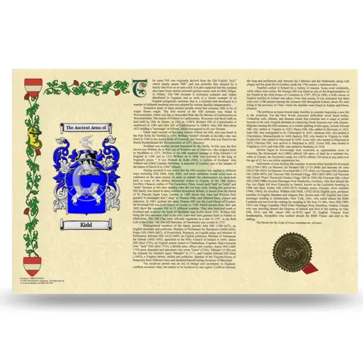 Kidd Armorial History Landscape Style