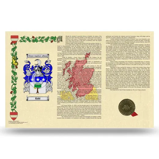 Kidd Armorial History Landscape Style