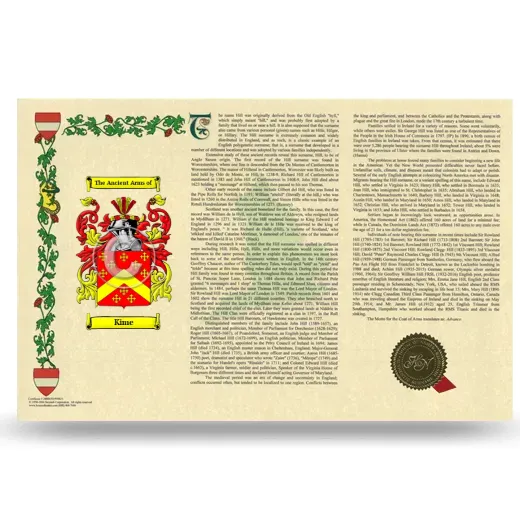 Kime Armorial History Landscape Style