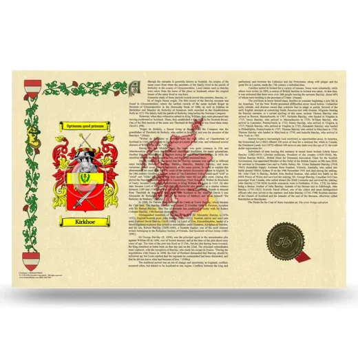 Kirkhoe Armorial History Landscape Style