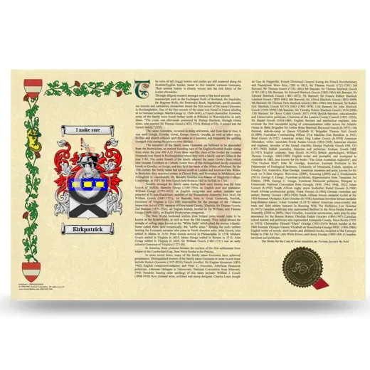 Kirkpatrick Armorial History Landscape Style