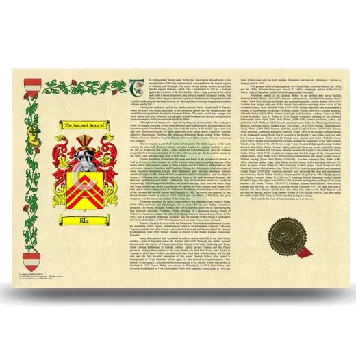 Klir Armorial History Landscape Style