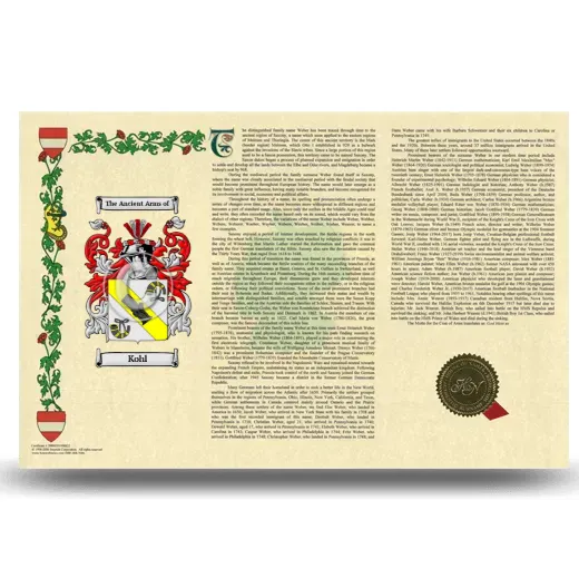 Kohl Armorial History Landscape Style