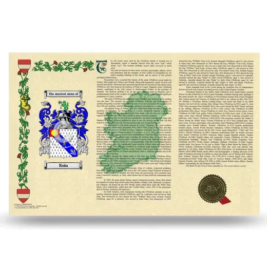 Koin Armorial History Landscape Style