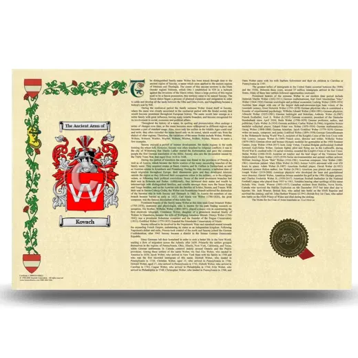Kovach Armorial History Landscape Style