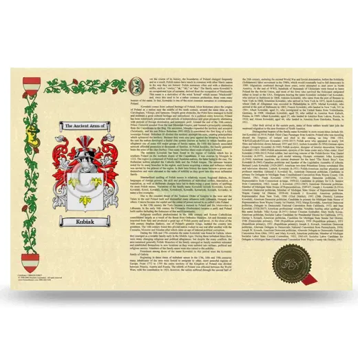Kubiak Armorial History Landscape Style