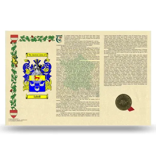Labell Armorial History Landscape Style