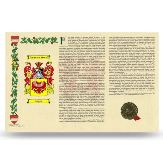Lager Armorial History Landscape Style