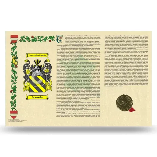 Lamarche Armorial History Landscape Style