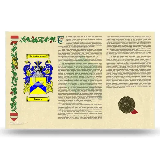 Lamay Armorial History Landscape Style