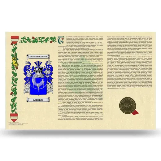 Lammey Armorial History Landscape Style
