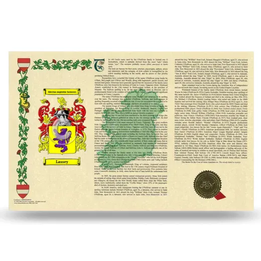 Lassey Armorial History Landscape Style