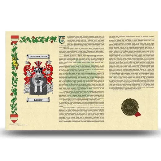 Lauffer Armorial History Landscape Style