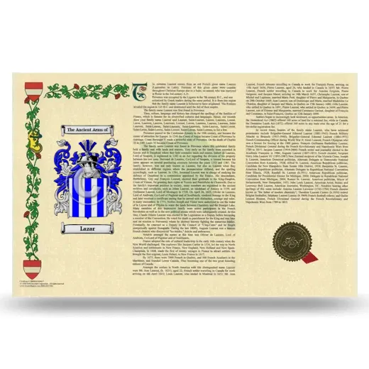 Lazar Armorial History Landscape Style
