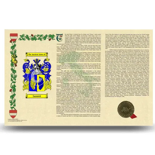 Lazzeri Armorial History Landscape Style