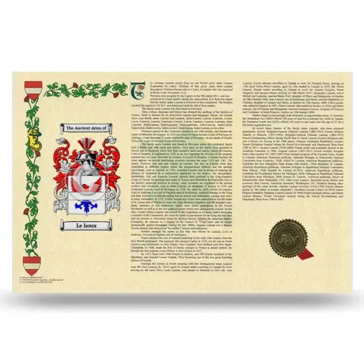 Le houx Armorial History Landscape Style