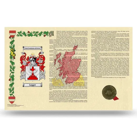 Legget Armorial History Landscape Style