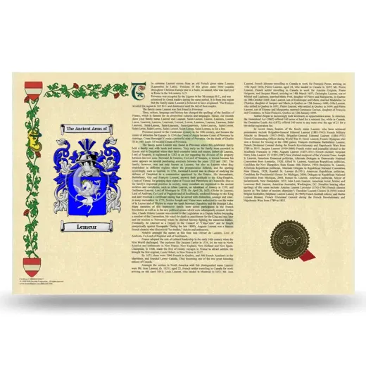 Lemeur Armorial History Landscape Style