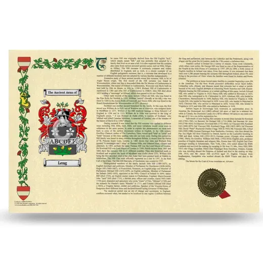 Leng Armorial History Landscape Style