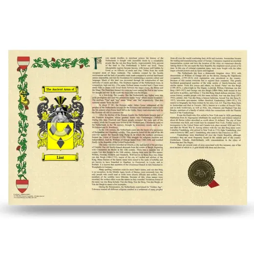 Lint Armorial History Landscape Style