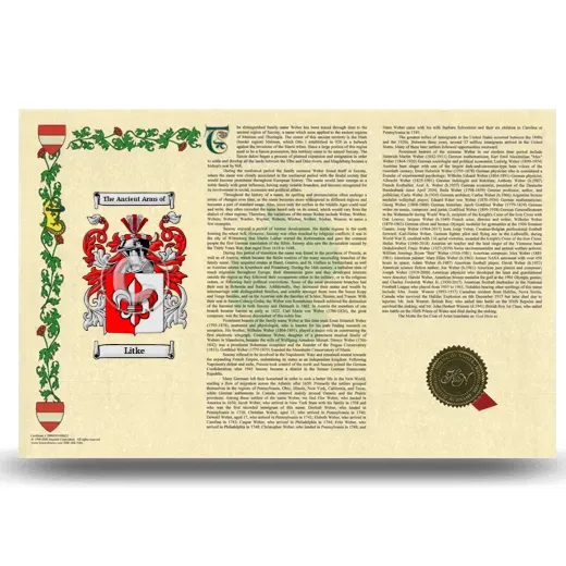 Litke Armorial History Landscape Style