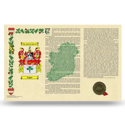 Logue Armorial History Landscape Style
