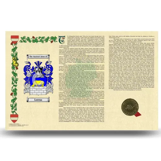 Lorenz Armorial History Landscape Style